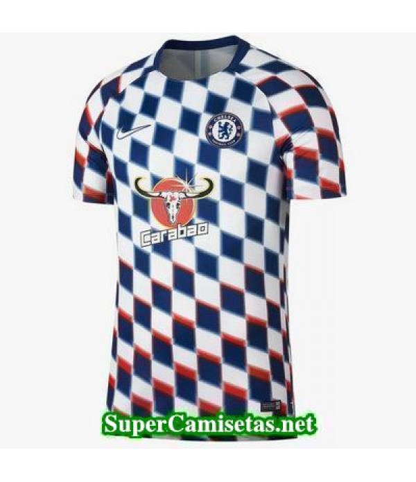 camiseta pre-partido Chelsea blanco 2018 2019