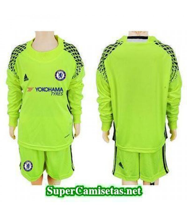 Portero Equipacion Camiseta Chelsea ML Ninos 2016/17