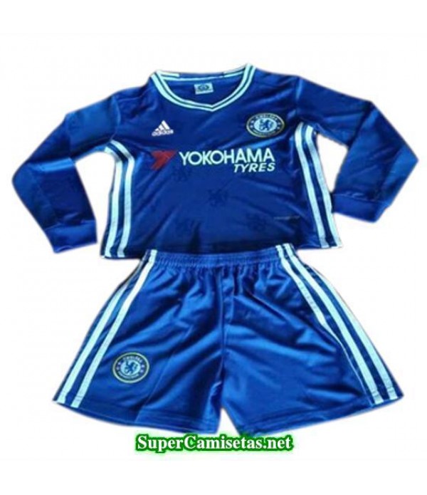 Primera Equipacion Camiseta Chelsea ML Ninos 2016/17
