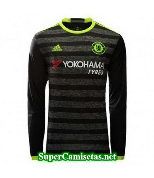 Segunda Equipacion Camiseta Chelsea Manga Larga 2016/17