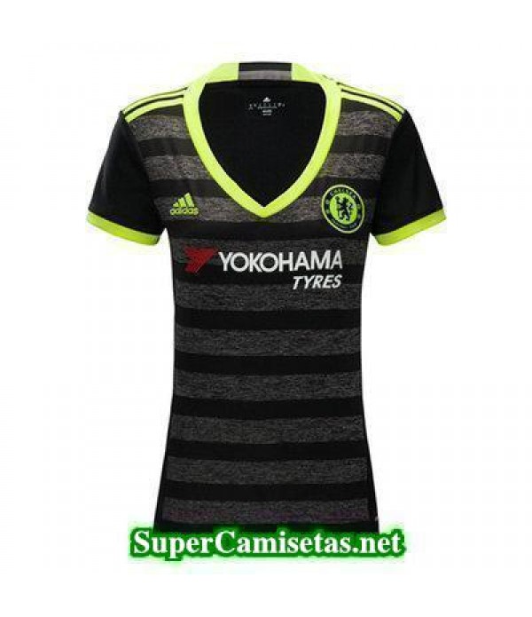 Segunda Equipacion Camiseta Chelsea Mujer 2016/17