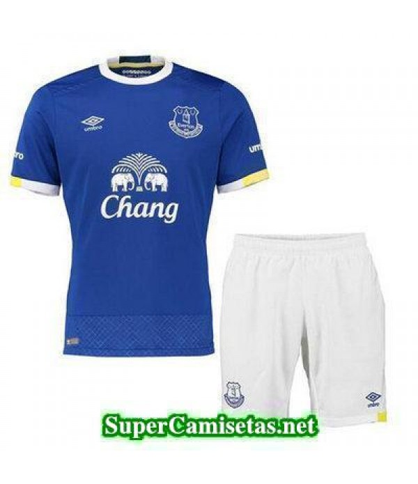 Primera Equipacion Camiseta Everton Ninos 2016/17