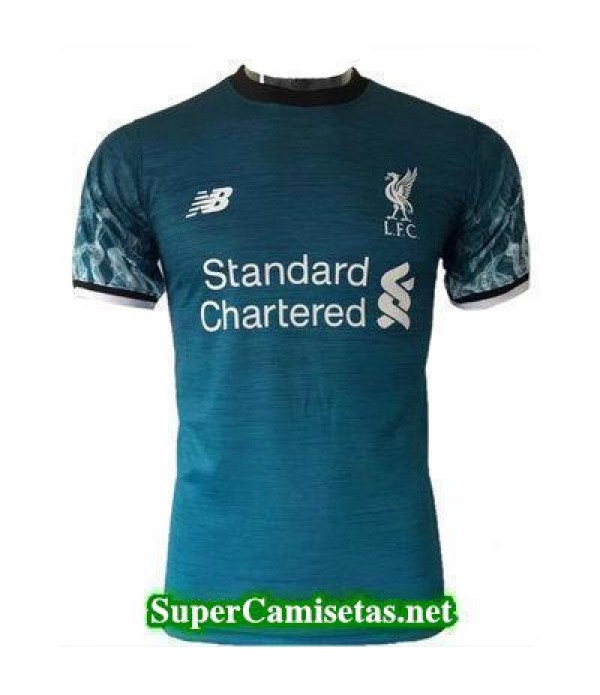 camiseta entrenamiento Liverpool azul 2017 2018