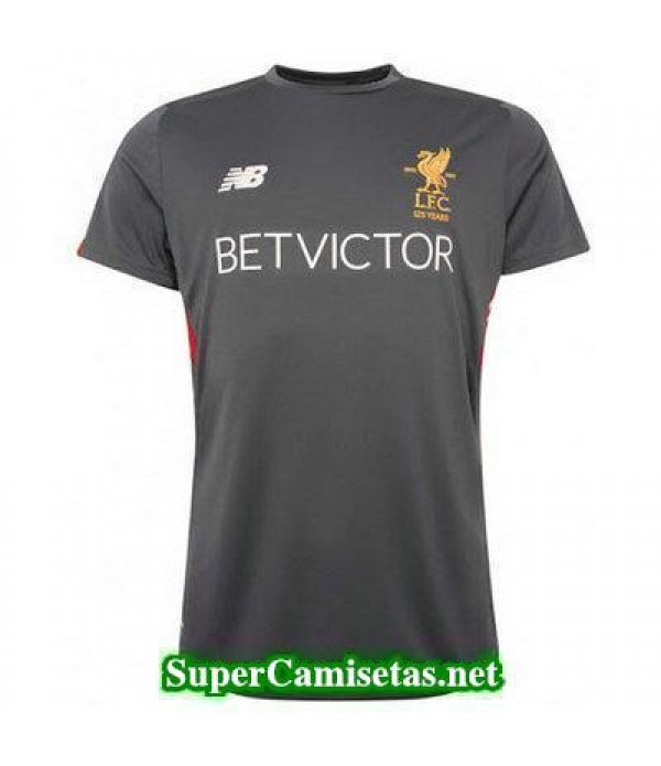 camiseta entrenamiento Liverpool gris 2017 2018