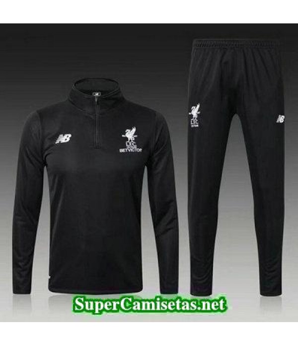 Camiseta entrenamiento Liverpool ML Negro 2017 2018
