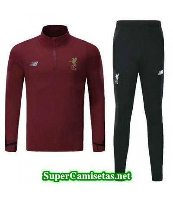 Camiseta entrenamiento Liverpool ML Purpura 2017 2018