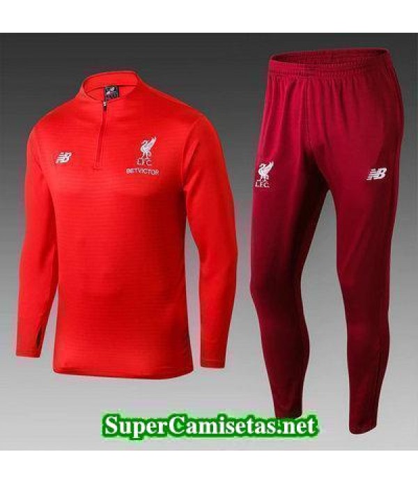 Camiseta entrenamiento Liverpool ML Rojo 2018 2019