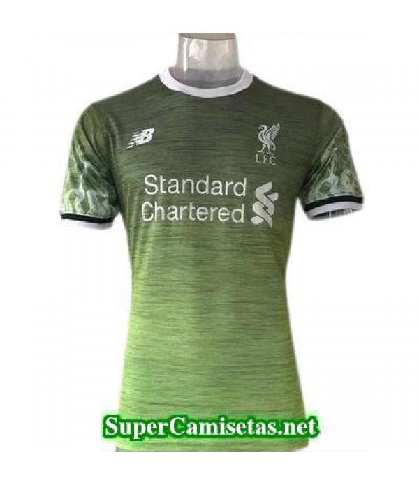 camiseta entrenamiento Liverpool verde 2017 2018