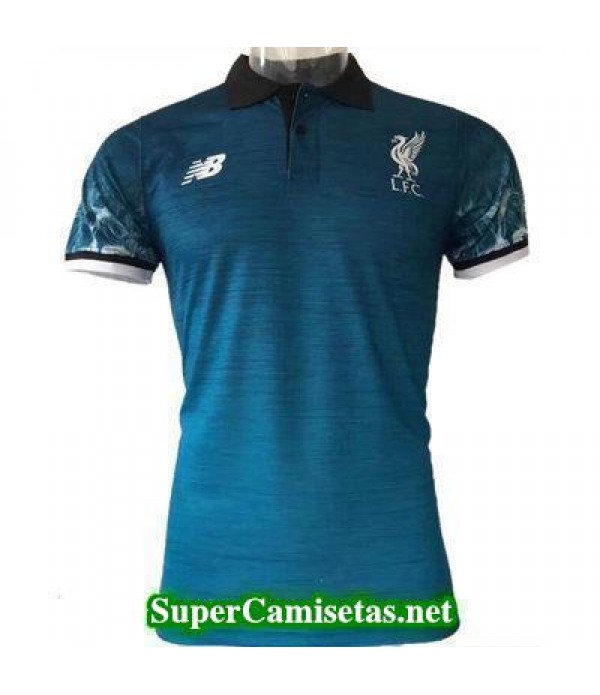 Camiseta polo Liverpool azul 2017 2018