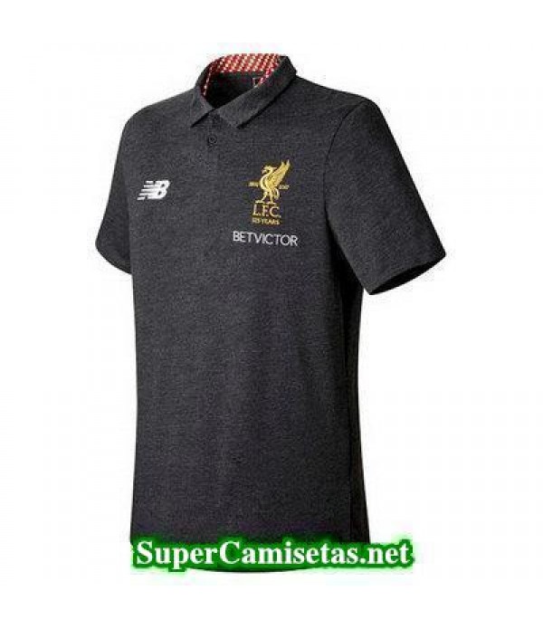 Camiseta polo Liverpool gris 2017 2018