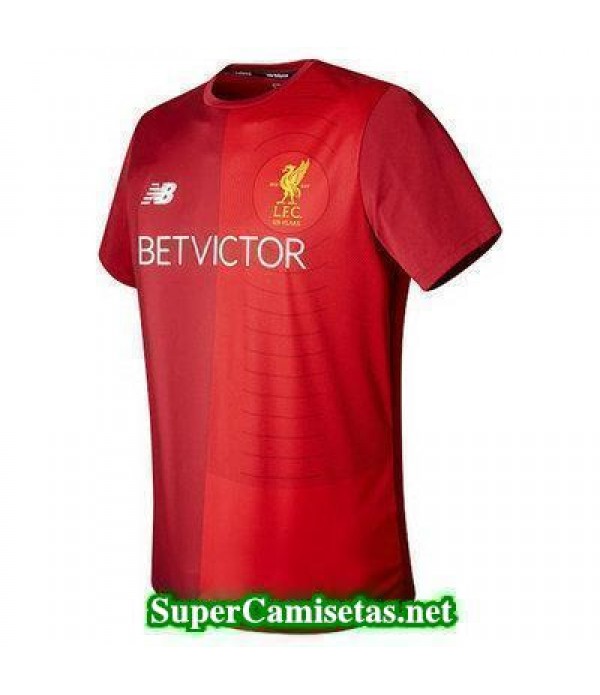 camiseta pre-partido Liverpool rojo 2017 2018