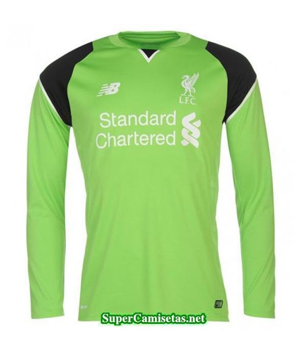 Portero Equipacion Camiseta Liverpool Manga Larga 2016/17