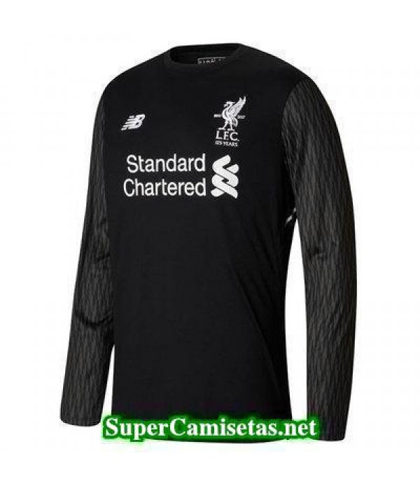 Portero Equipacion Camiseta Liverpool Manga Larga negro 2017/18