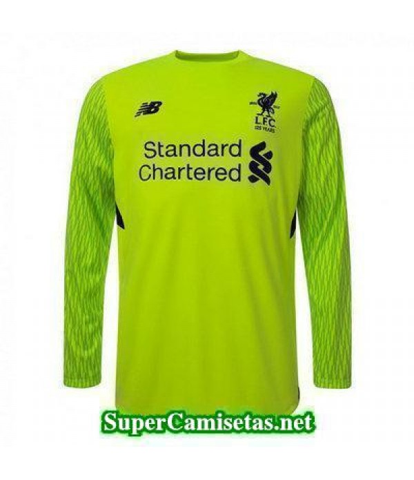 Portero Equipacion Camiseta Liverpool Manga Larga verde 2017/18
