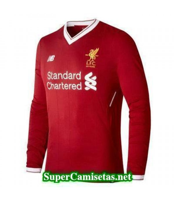 Primera Equipacion Camiseta Liverpool Manga Larga 2017/18