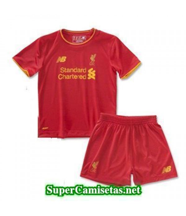 Primera Equipacion Camiseta Liverpool Ninos 2016/17