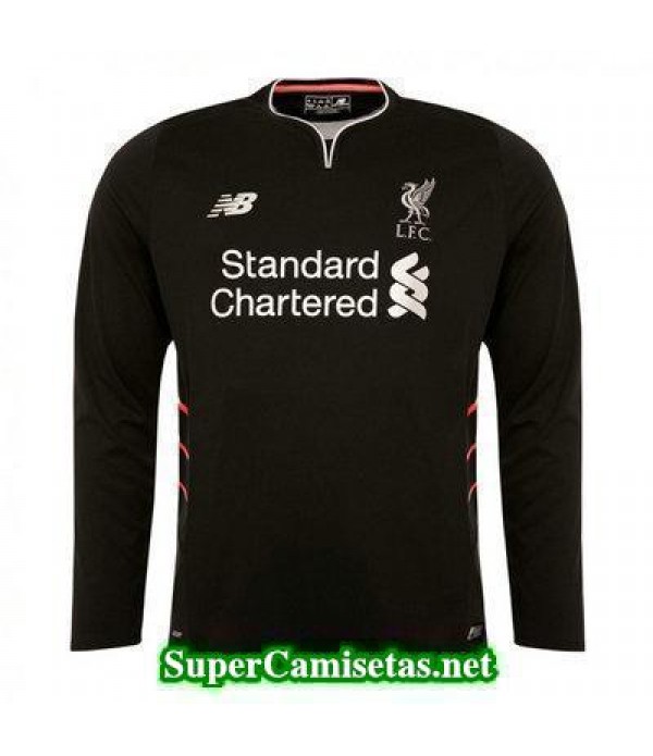 Segunda Equipacion Camiseta Liverpool Manga Larga 2016/17
