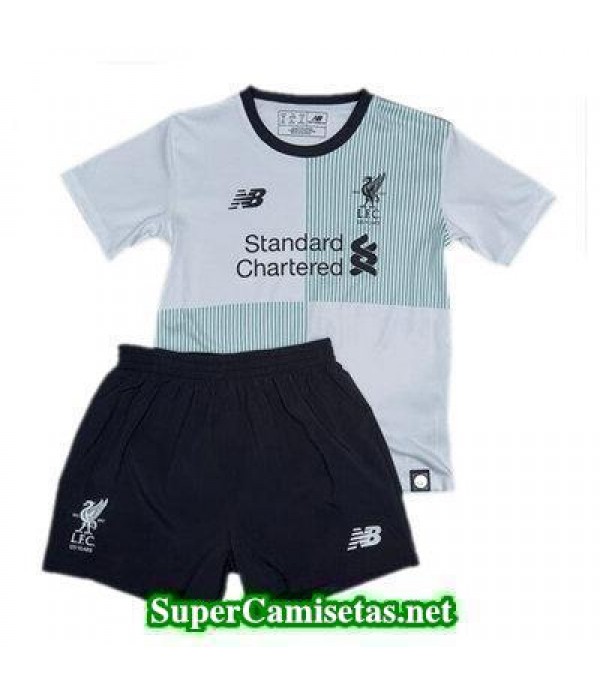 Segunda Equipacion Camiseta Liverpool Ninos 2017/18