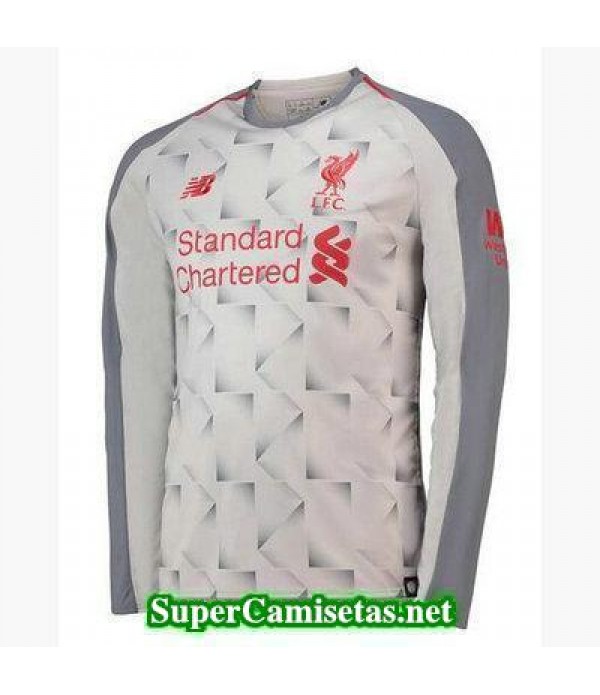 Tercera Equipacion Camiseta Liverpool Manga Larga 2018/19