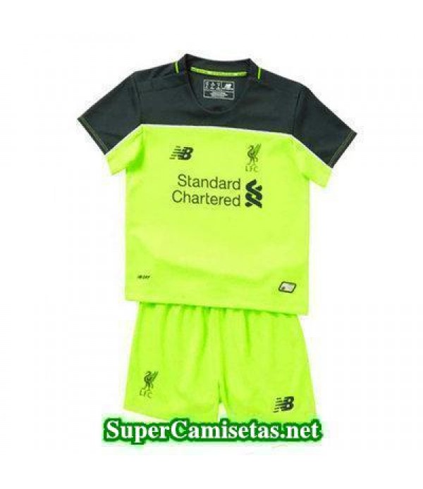 Tercera Equipacion Camiseta Liverpool Ninos 2016/17