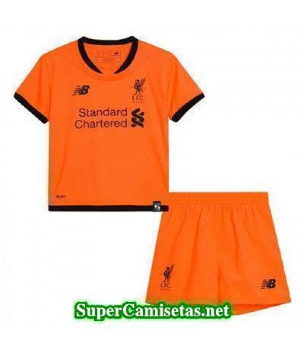 Tercera Equipacion Camiseta Liverpool Ninos 2017/18