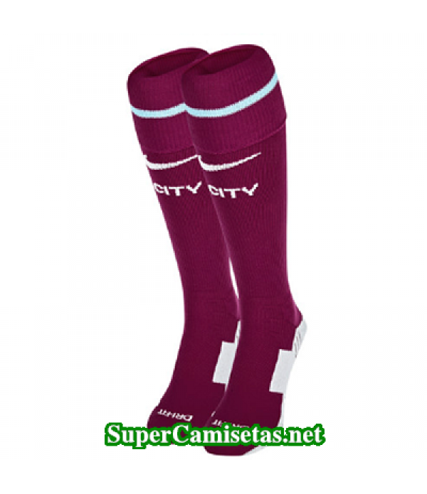 Calcetines Manchester City baratas Purpura 2017 2018