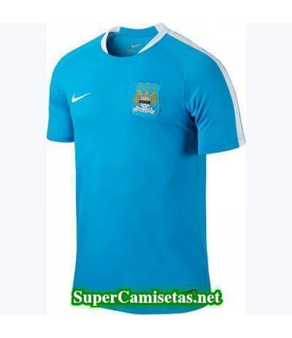 camiseta entrenamiento Manchester City Azul 2015 2016