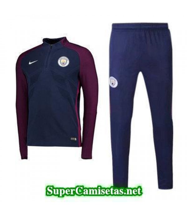 Camiseta entrenamiento Manchester City ML Negro 2017 2018