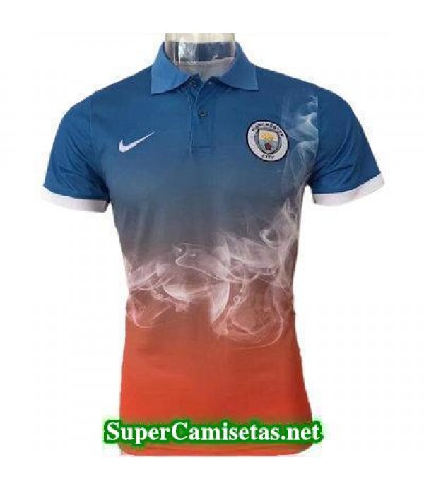 Camiseta polo Manchester City azul 2017 2018