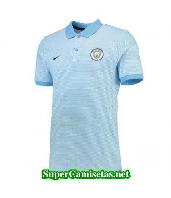 Camiseta polo Manchester City azul claro 2016 2017
