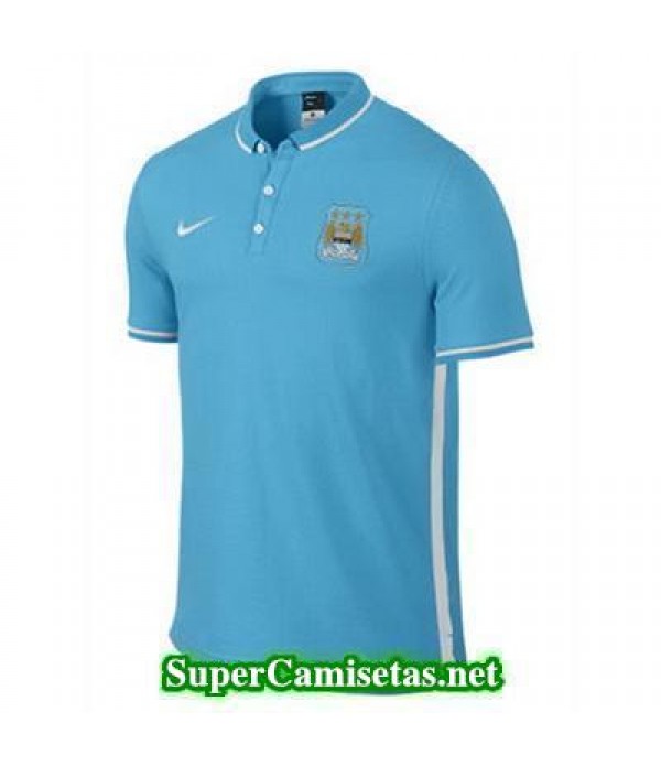 Camiseta polo Manchester City Azul palido 2016