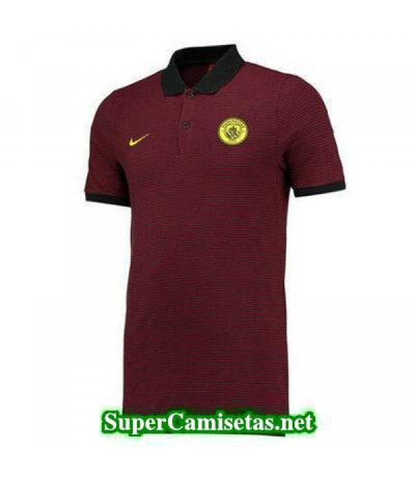 Camiseta polo Manchester City rojo 2016 2017
