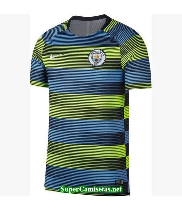 camiseta pre-partido Manchester City Azul 2018 2019