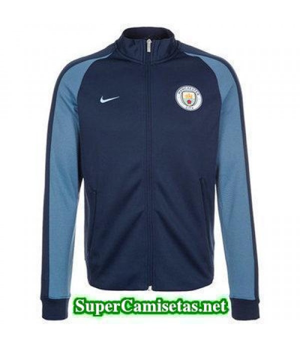 Chaquetas Manchester City Azul oscuro 2016 2017 baratas