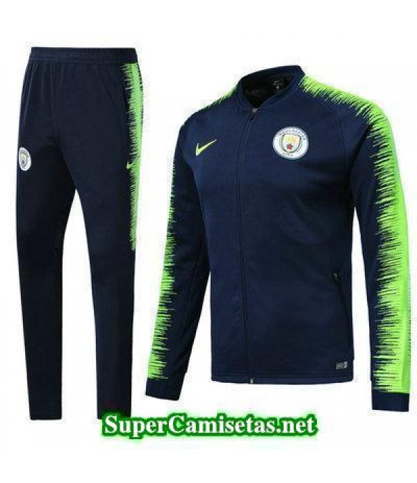 Chaquetas Manchester City Azul oscuro 2018 2019 baratas