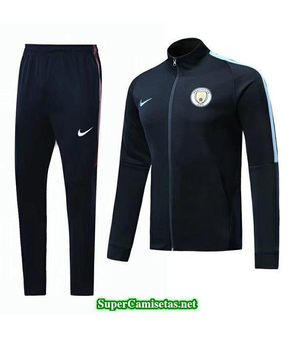 Chaquetas Manchester City Negro-02 2017 2018 baratas