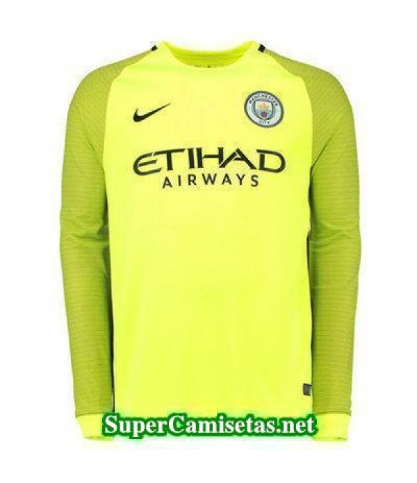 Portero Equipacion Camiseta Manchester City Manga Larga 2016/17