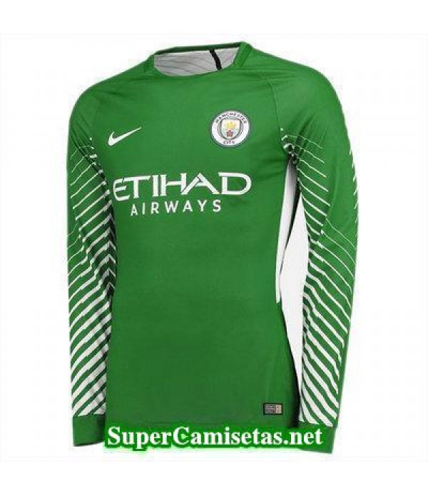 Portero Equipacion Camiseta Manchester City Manga Larga 2017/18
