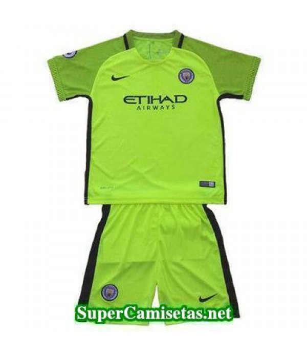Portero Equipacion Camiseta Manchester City Ninos 2016/17