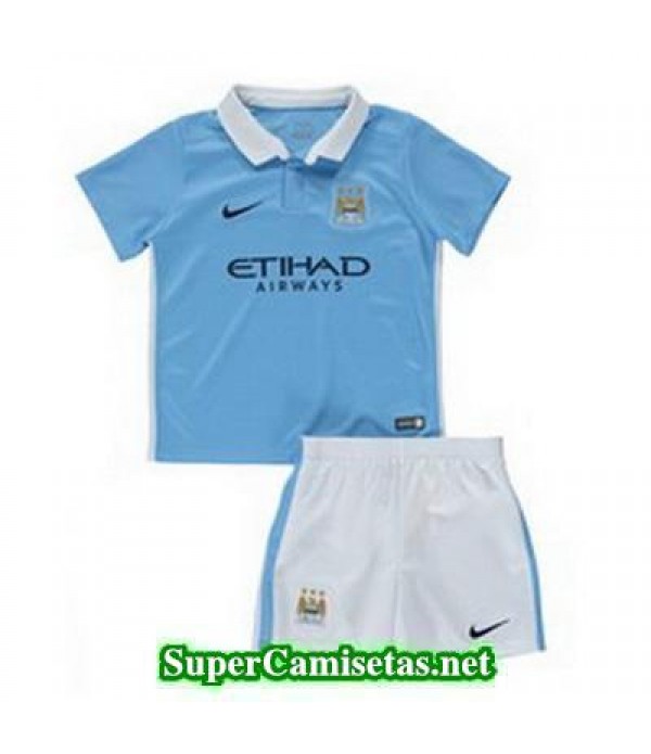 Primera Equipacion Camiseta Manchester City Ninos 2015/16