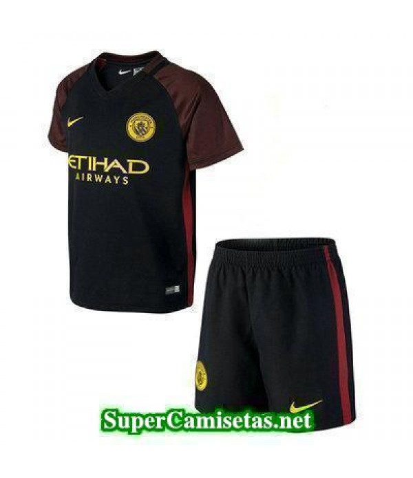 Segunda Equipacion Camiseta Manchester City Ninos 2016/17