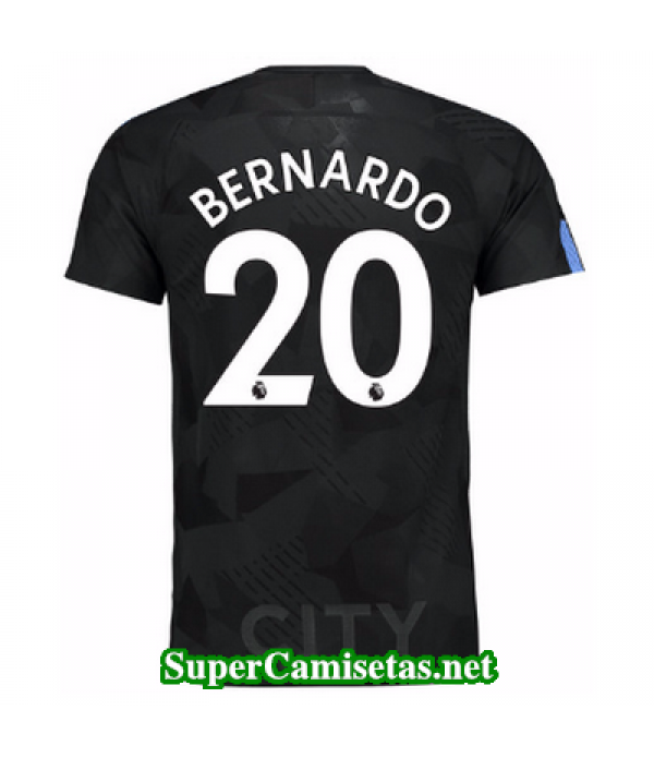 Tercera Equipacion Camiseta Manchester City Bernardo 2017 2018