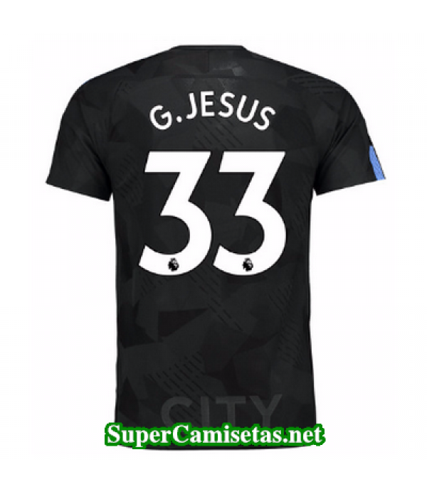 Tercera Equipacion Camiseta Manchester City G Jesus 2017 2018