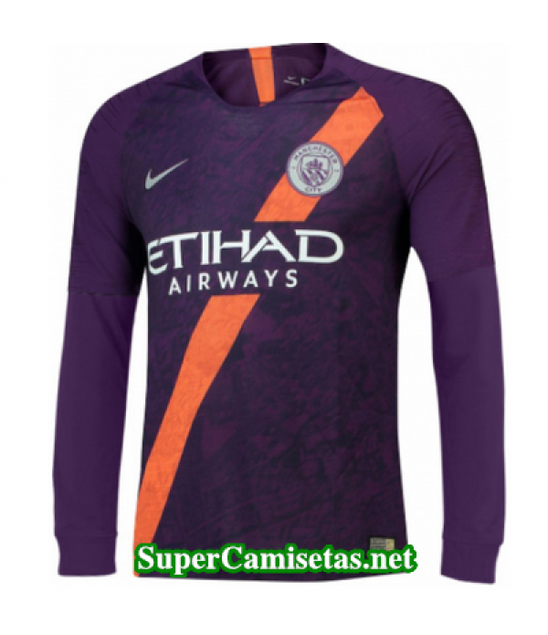 Tercera Equipacion Camiseta Manchester City Manga Larga 2018/19