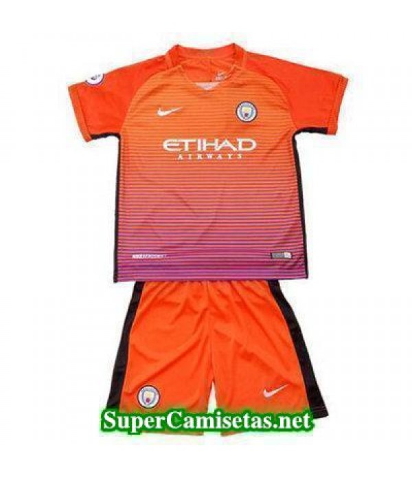 Tercera Equipacion Camiseta Manchester City Ninos 2016/17