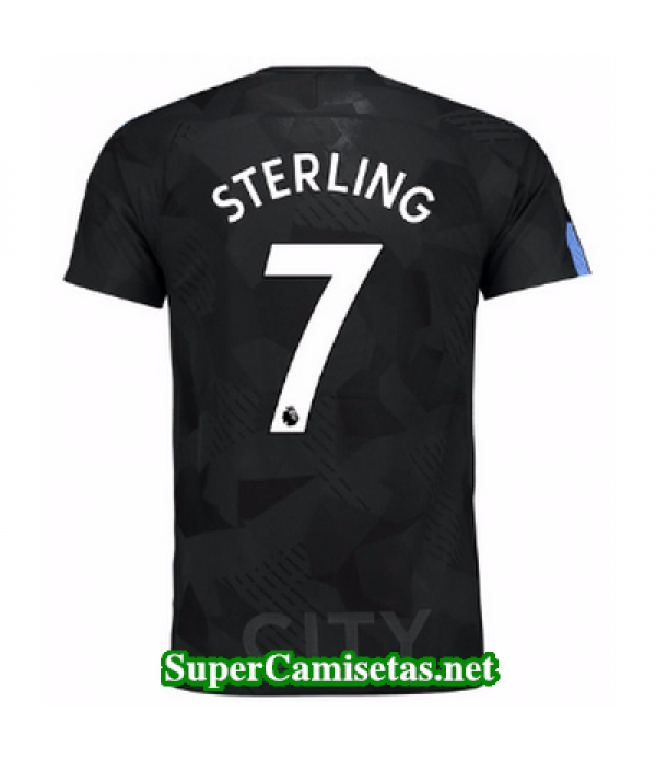 Tercera Equipacion Camiseta Manchester City Sterling 2017 2018