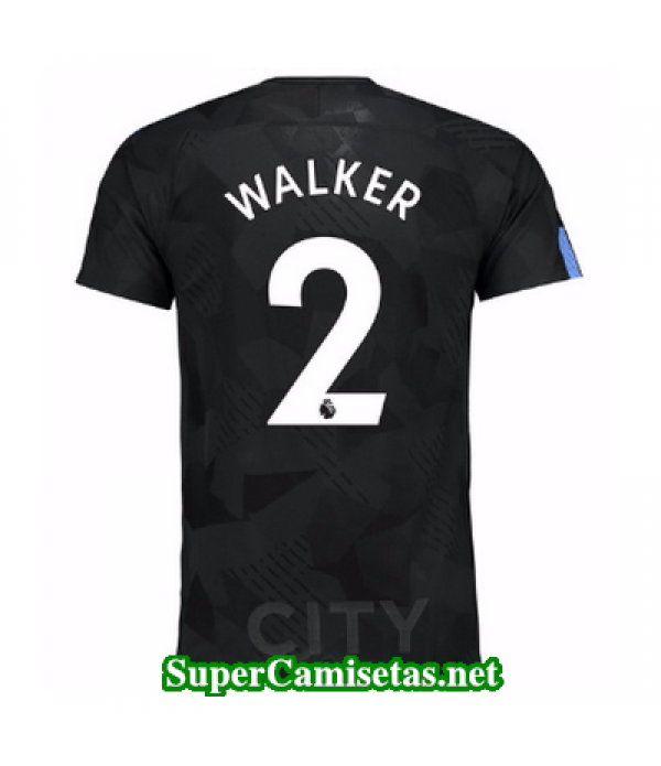 Tercera Equipacion Camiseta Manchester City Walker 2017 2018