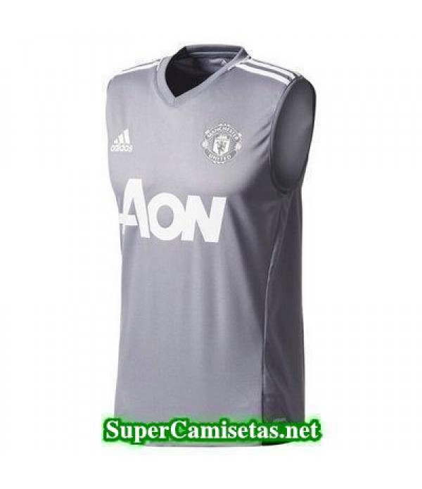 camiseta chaleco Manchester United Gris 2017 2018
