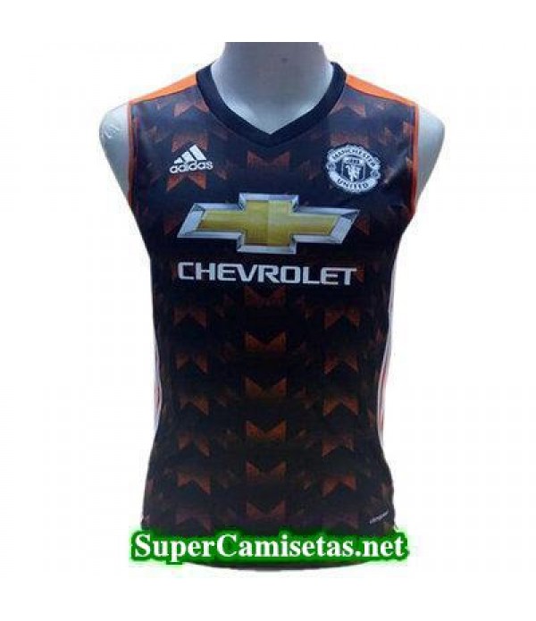 camiseta chaleco Manchester United negro-01 2017 2018