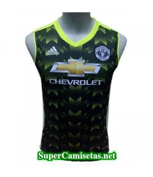 camiseta chaleco Manchester United negro 2017 2018